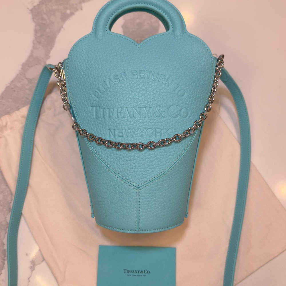 Tiffany & Co. Turquoise Crossbody Bag with Chain